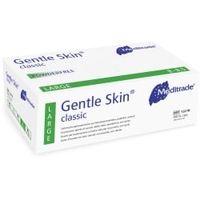 Meditrade Gentle Skin classic Latex Untersuchungshandschuh 1221RL,  1 Karton = 10 x 100 = 1000 Stück,  Größe L