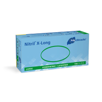 Meditrade Nitril 3000 x-long Blue Untersuchungshandschuh 1282L,  1 Packung = 100 Stück,  Größe L