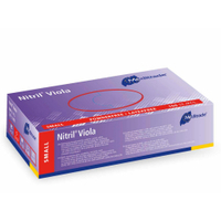 Meditrade Nitril Viola Einmalhandschuhe,  puderfrei 1285S - Karton,  1 Karton = 10 Packungen à 100 Handschuhe,  Größe S (6)