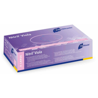 Meditrade Nitril Viola Einmalhandschuhe,  puderfrei 1285XL,  1 Karton = 10 Packungen à 100 Handschuhe,  Größe XL (9)