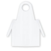 Meditrade PE-Einmalschürze,  weiß,  geblockt 3687,  1 Karton = 10 Packungen à 50 Stück,  Maße (L x B): 125 x 81 cm
