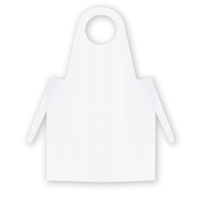 Meditrade PE-Einmalschürze,  weiß,  geblockt 3694,  1 Packung = 50 Stück,  Maße (L x B): 160 x 81 cm