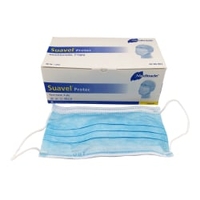 Meditrade Suavel Protec Mundschutz,  blau 80-902,  1 Packung = 50 Stück