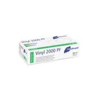Meditrade Vinyl 2000 PF Untersuchungshandschuh 1251L,  1 Karton = 10 x 100 = 1000 Stück,  Größe L