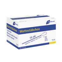 Meditrade Wattestäbchen,  steril,  zu 2 Stück verpackt 1264,  1 Packung = 200 Stück,  großer Wattekopf,  Holz