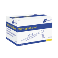 Meditrade Wattestäbchen,  steril,  zu 2 Stück verpackt 1270,  1 Packung = 200 Stück,  großer Wattekopf,  Kunststoff