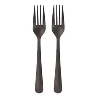 Mehrweg Gabeln in Spender,  Bio-PP,  extra stabil 96526,  1 Packung = 100 Stück,  Farbe: schwarz