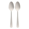 Mehrweg Löffel,  Bio-PP,  extra stabil,  19 cm 96461,  1 Karton = 20 Packungen à 10 Stück,  Farbe: weiß