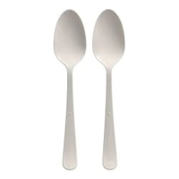 Mehrweg Löffel,  Bio-PP,  extra stabil,  19 cm 96461,  1 Karton = 20 Packungen à 10 Stück,  Farbe: weiß