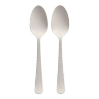 Mehrweg Löffel in Spender,  extra stabil,  19 cm 96464,  1 Karton = 6 Packungen à 100 Stück,  Farbe: weiß