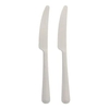 Mehrweg Messer,  Bio-PP,  extra stabil,  19, 7 cm 96460,  1 Karton = 20 Packungen à 10 Stück,  Farbe: weiß