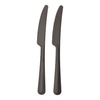 Mehrweg Messer,  Bio-PP,  extra stabil,  19, 7 cm 96524,  1 Packung = 10 Stück,  Farbe: schwarz