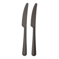 Mehrweg Messer in Spender,  Bio-PP,  extra stabil 96527,  1 Packung = 200 Stück,  Farbe: schwarz