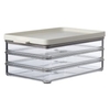 Mepal Aufschnittbox omnia,  3 Schichten 106416032500,  Farbe: weiß,  Nordic white
