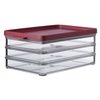 Mepal Aufschnittbox omnia,  3 Schichten 106416073700,  Farbe: bordeaux,  Nordic berry