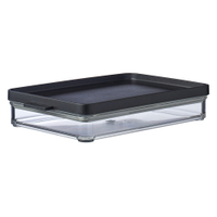 Mepal Aufschnittbox omnia,  stapelbar 106415040400,  Farbe: schwarz