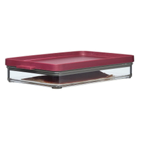 Mepal Aufschnittbox omnia,  stapelbar 106415073700,  Farbe: bordeaux,  Nordic berry