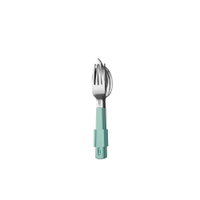 Mepal Besteck Set Campingbesteck,  3-teilig mit Halteclip 105756092400 ,  Farbe: nordic green