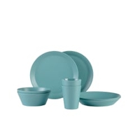 Mepal Bloom Geschirr Set 2 Personen Outdoor,  8-teilig 105959294600 ,  Farbe: pebble green