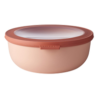 Mepal Frischhaltedose cirqula rund,  1250 ml 106212074300,  Farbe: orange,  Nordic blush