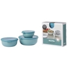 Mepal Frischhaltedose Set cirqula rund,  3-teilig,  flach 106230092400,  Farbe: grün,  Nordic green