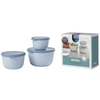 Mepal Frischhaltedose Set cirqula rund,  3-teilig,  hoch 106231015700,  Farbe: blau,  Nordic blue