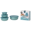 Mepal Frischhaltedose Set cirqula rund,  4-teilig,  flach 106232092400,  Farbe: grün,  Nordic green