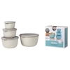 Mepal Frischhaltedose Set cirqula rund,  4-teilig,  hoch 106233032500,  Farbe: weiß,  Nordic white