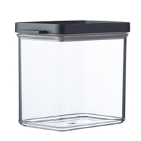 Mepal Vorratsdose omnia rechteckig,  1100 ml 106412040400,  Farbe: schwarz