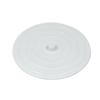 Metaltex Abfluss Abdeckung aus Gummi,  weiß 297550 084,  Material: PVC,  Ø 10, 5 cm