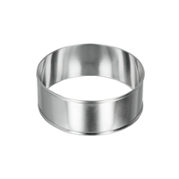 Metaltex Allzweck - Kochringe,  Inox-Edelstahl,  rund 204522 010,  2-teiliges Set,  ø 8, 5 x 3 cm