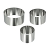 Metaltex Allzweck - Kochringe,  Inox-Edelstahl,  rund 204536 010,  3-teiliges Set,  ø 6 / 8 / 10 x 4, 5 cm