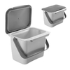 Metaltex Bin Tex Abfallsammler mit Deckel,  4 Liter 297528000,  Farbe: grau