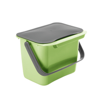 Metaltex Bin Tex Abfallsammler mit Deckel,  4 Liter 297528002,  Farbe: grün