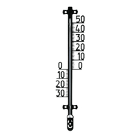 Metaltex Filigran Innen- und Aussenthermometer,  Kunststoff 298020 080,  Maße: 5 x 27 cm,  schwarz