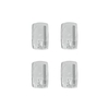 Metaltex Gardinenhaken,  4-teiliges Set 291105 011,  Farbe: transparent