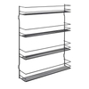 Metaltex Gewürzregal Pepito 4,  Lava,  4-Etagen 361434000,  Maße (L x B x H): 36 x 8 x 45 cm