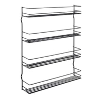 Metaltex Gewürzregal Pepito 4,  Lava,  4-Etagen 361434000,  Maße (L x B x H): 36 x 8 x 45 cm