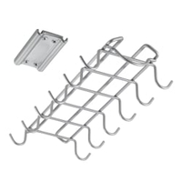 Metaltex Gläserhalterung Slide-Hooks,  silbermetallic 364937000,  Maße: 13 x 28 x 5 cm