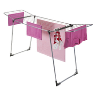 Metaltex Hydra Flügelwäschetrockner mit Sockenhalter 407537 031,  Maße: 179 x 56 x 105 cm