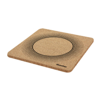 Metaltex Kork Topfuntersetzer,  eckig 563608000,  1 Packung = 2 Stück,  Maße: 20 x 20 cm