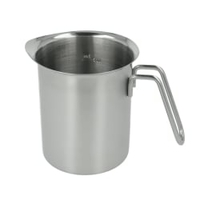 Metaltex Milchkrug mit Skala,  Inox-Edelstahl 185354 010,  Füllmenge: 0, 7 Liter