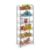 Metaltex Monaco Allzweckregal,  plastifiziert 343016 039,  Maße: 41 x 23 x 104 cm,  6 Etagen