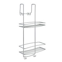 Metaltex Onda Regal mit Bügel 460408 039,  Maße: 26 x 20 x 58 cm