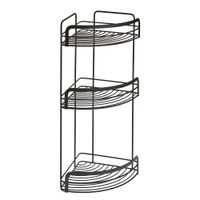 Metaltex Origin LAVA Badregal,  3-Etagen 401126000,  Maße: 20 x 20 x 48 cm