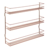 Metaltex Pepito Gewürzregal 362533 000,  Maße: 36 x 8 x 31 cm,  3 Etagen,  Kupfer
