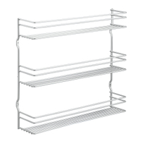 Metaltex Pepito Gewürzregal 364633 039,  Maße: 36 x 8 x 31 cm,  3 Etagen