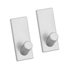 Metaltex pullCLEAN Klebehaken rechteckig,  silberfarben 291016000,  1 Packung = 2 Stück