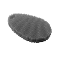 Metaltex Reinigungsschwamm aus Silikon 297615000,  Farbe: grau