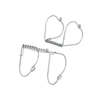 Metaltex Rouladenklammern 200450 010,  1 Packung = 4 Stück,  6 x 7 cm